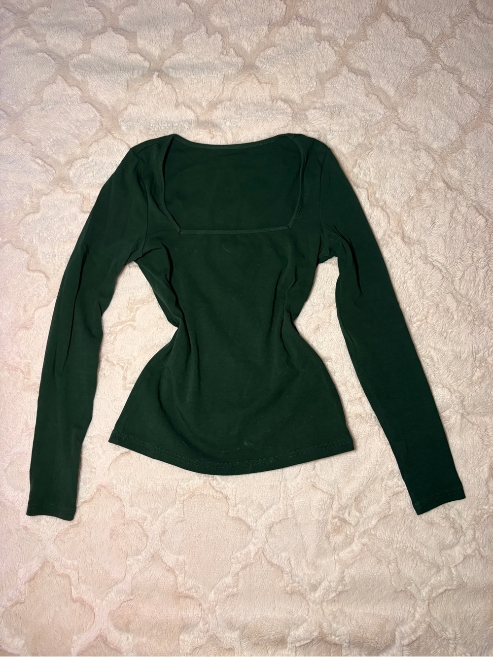 Long Sleeve Square Neck Top